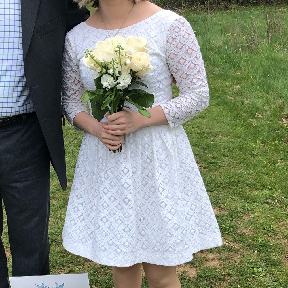 Lily Pulitzer lori resort A line wedding whit lace